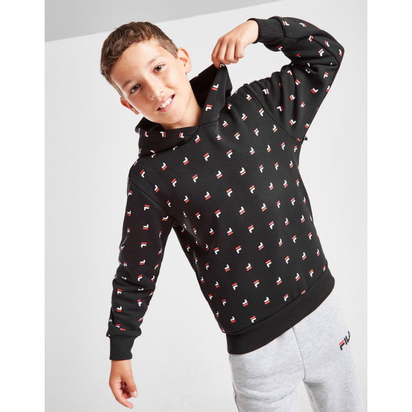 Fila Olin All Over Print Overhead Hoodie Junior