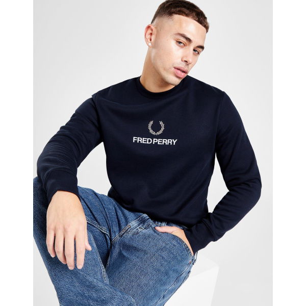 Fred Perry Global Stack Crew Sweatshirt