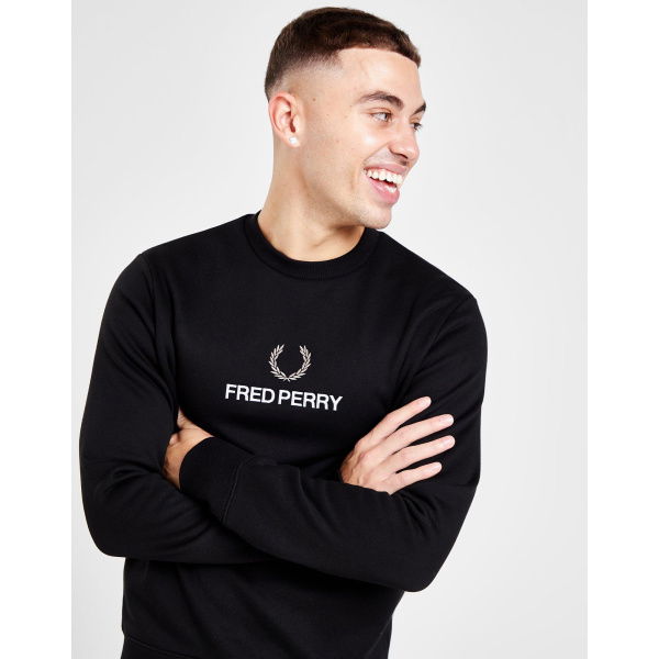 Fred Perry Global Stack Crew Sweatshirt