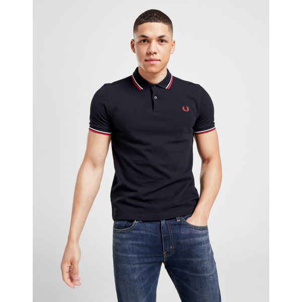 Fred Perry T Polo Twin Tip Wht/nvy/red