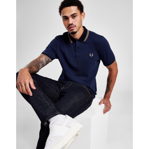 Fred Perry T Polo Twin Tip Wht/nvy/red
