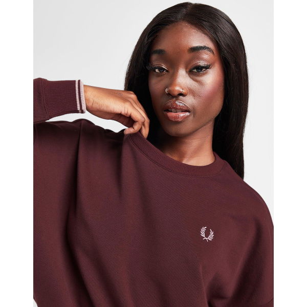 Fred Perry Twin Tip Small Logo Crew Sweatshirt