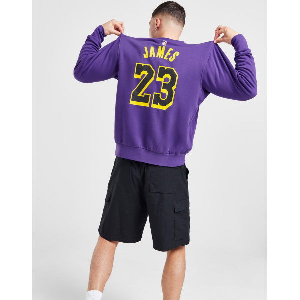 Jordan NBA LA Lakers James #23 Courtside Crew Sweatshirt.
