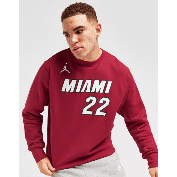 Jordan NBA Miami Heat Butler #22 Crew Sweatshirt