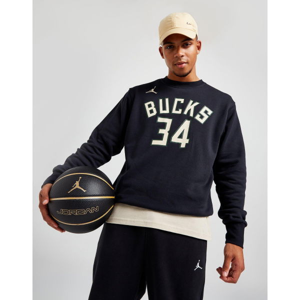 Jordan NBA Milwaukee Bucks Antetokounmpo #34 Sweatshirt.