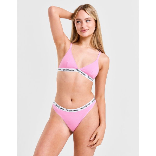 JUICY COUTURE Cotton Logo Thong