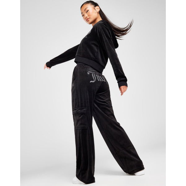 Juicy Couture Diamante Velour Cargo Track Pants