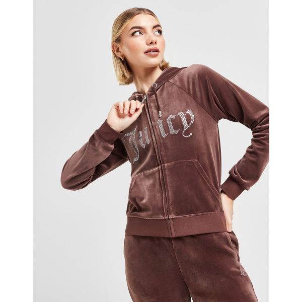 JUICY COUTURE Full Zip Velour Hoodie