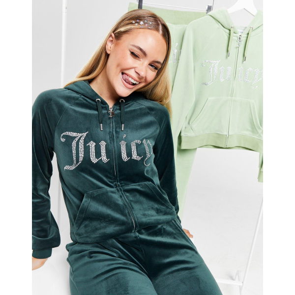 Juicy Couture Full Zip Velour Hoodie