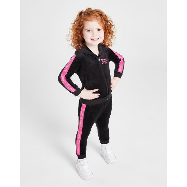 Juicy Couture Girls Velour Tape Full Zip Tracksuit Infant