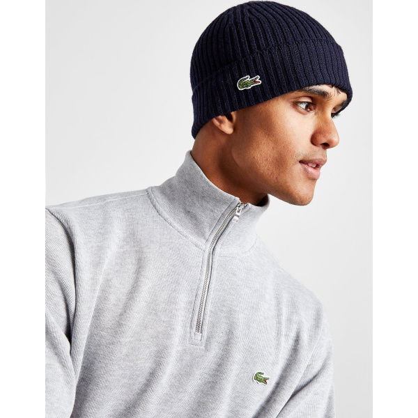 Lacoste Ribbed Beanie