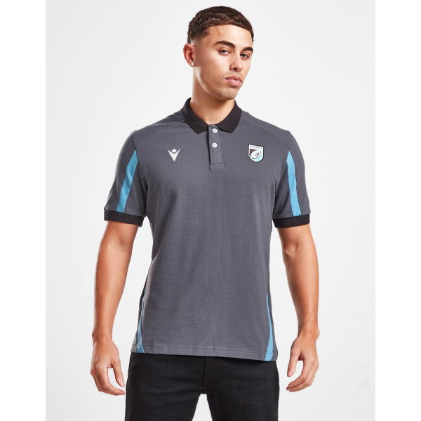 Macron Cardiff Blues Travel Polo Shirt