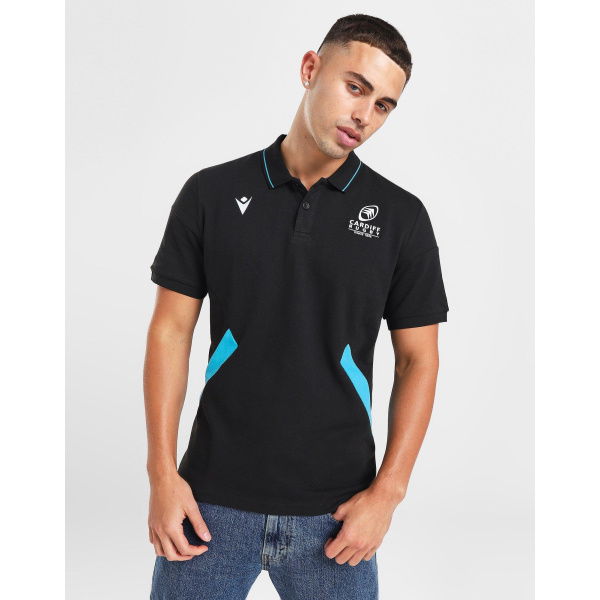 Macron Cardiff Rugby 2023/24 Travel Polo Shirt