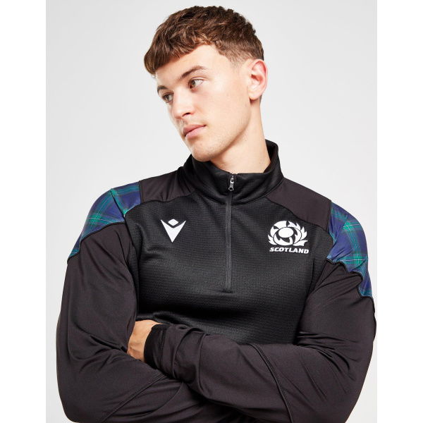 Macron Scotland Rugby Union 1/4 Zip Fleece Top
