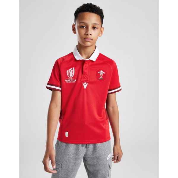 Macron Wales Rugby RWC 2023 Home Shirt Junior