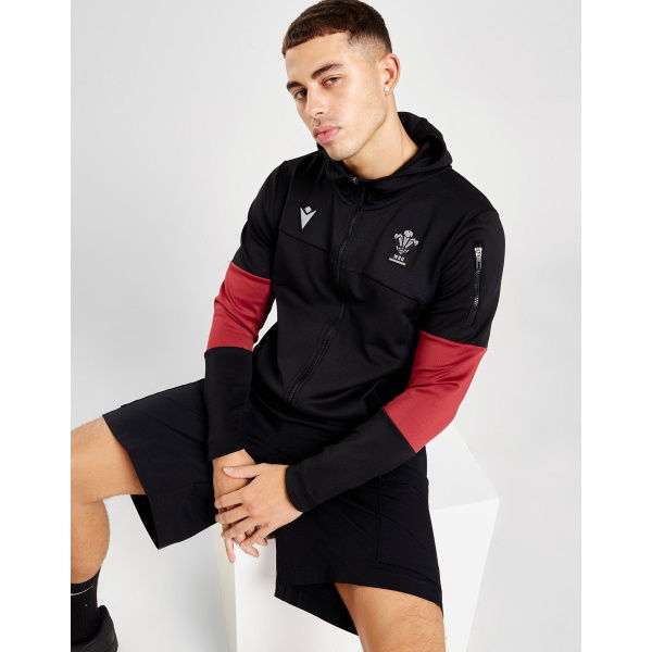 Macron Wales Rugby Union 2023/24 Athleisure Hoodie.