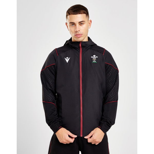 Macron Wales Rugby Union 2023/24 Full Zip Hoodie