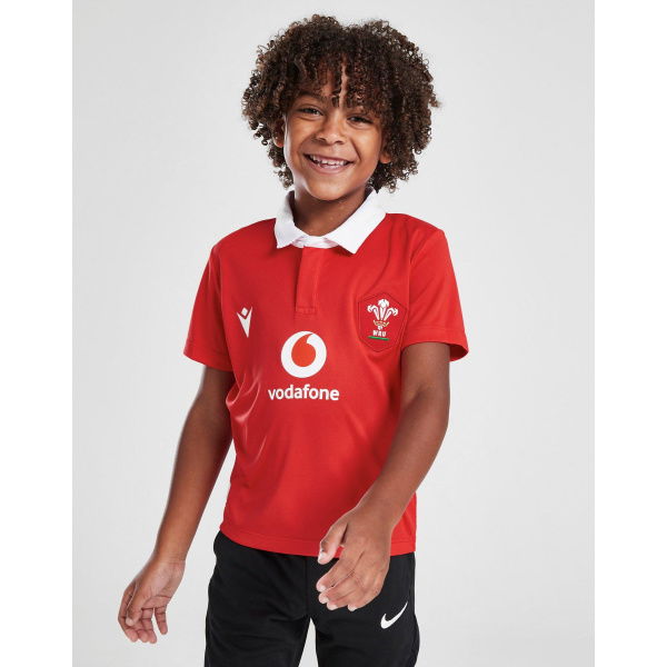 Macron Wales Rugby Union 2023/24 Home Shirt Children.