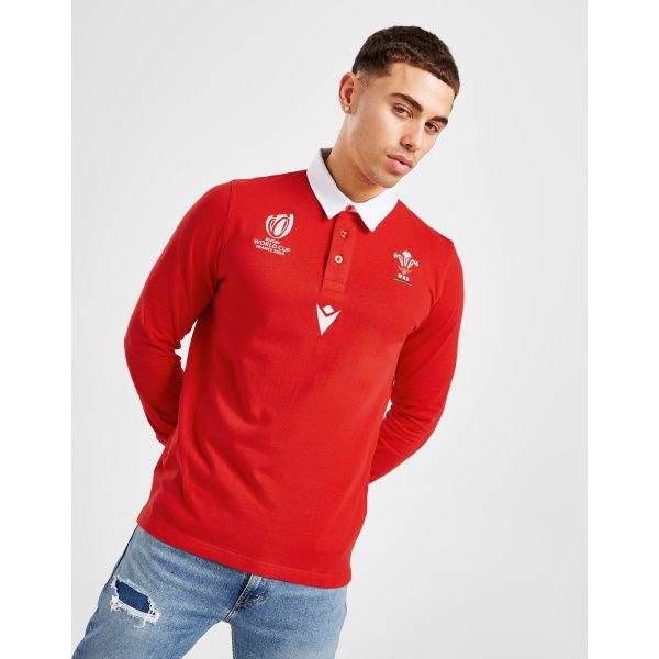 Macron Wales Rugby Union World Cup 2023 Long Sleeve Shirt
