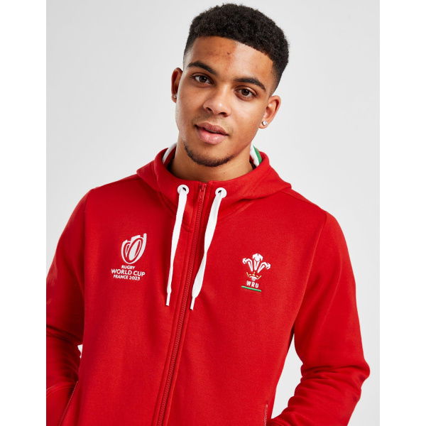 Macron Wales Rugby World Cup 2023 Full Zip Hoodie