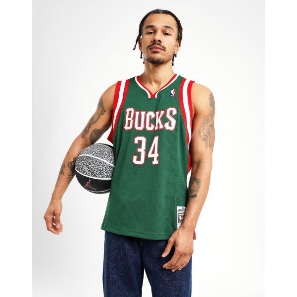 Mitchell & Ness Antetokounmpo Milwaukee Bucks 2013-14 Swingman Jersey