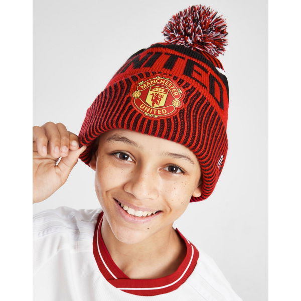 New Era Manchester United FC Pom Beanie Hat Junior
