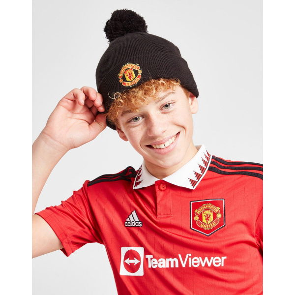 New Era Manchester United FC Pom Beanie Hat Kids