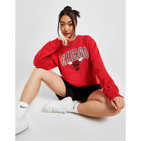 New Era NBA Chicago Bulls Satin Crew Sweatshirt