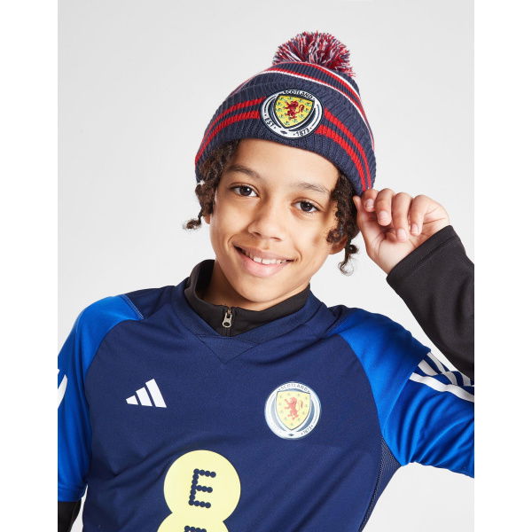 New Era Scotland Pom Beanie Hat Kids