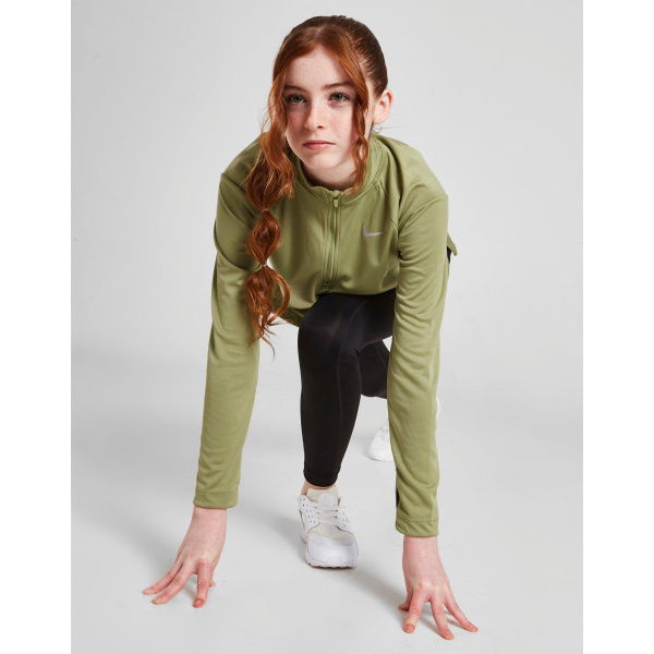 Nike Girls' Fitness Dri-fit Long Sleeve 1/4 Zip Top