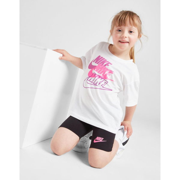 Nike Girls Futura T-Shirt/Cycle Shorts Set - Children