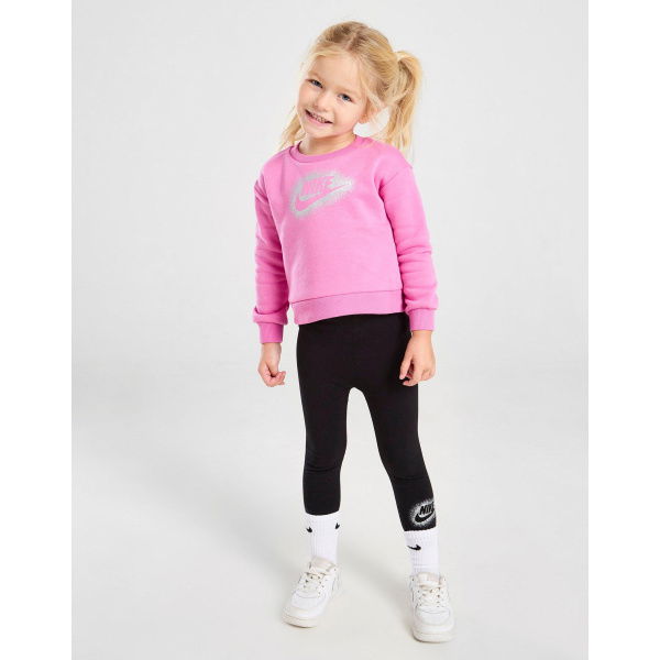 Nike Girls' Metallic Sweatshirt/Leggings Set Infant