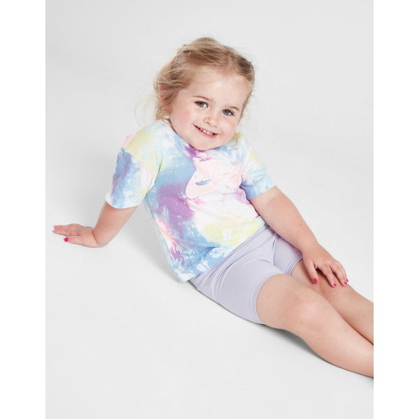 Nike Girls Tie-Dye T-Shirt/Cycle Shorts Set Infant.