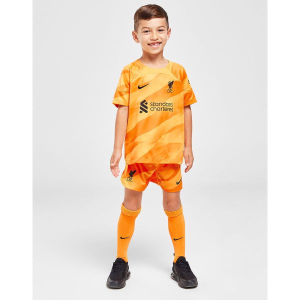 Nike Liverpool FC 2023/24 Goalkeeper Away Kit For Children.