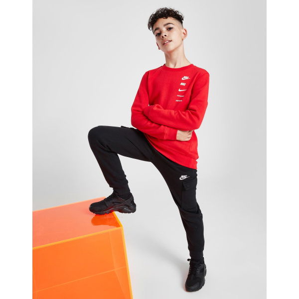 Nike Multi Logo Crew Sweatshirt Junior