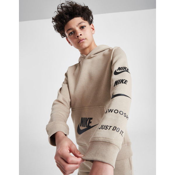 Nike Multi Logo Overhead Hoodie Junior