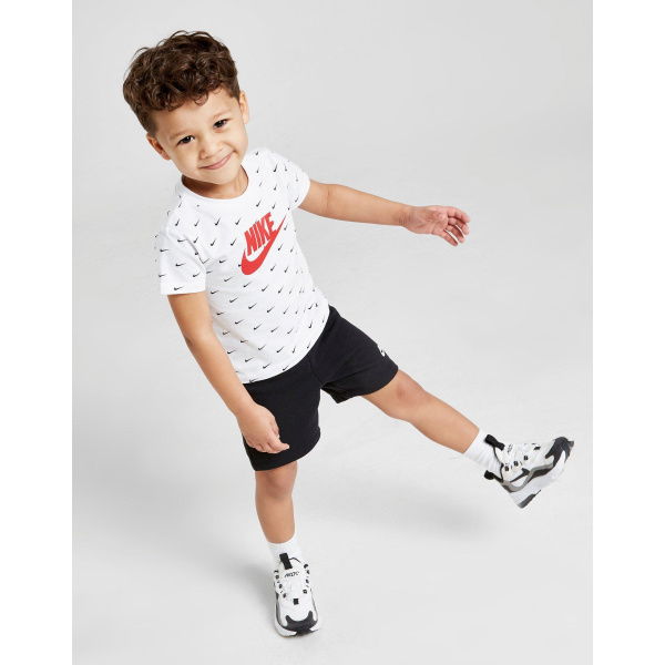 Nike Swoosh All Over Print T-Shirt/Shorts Set Infant