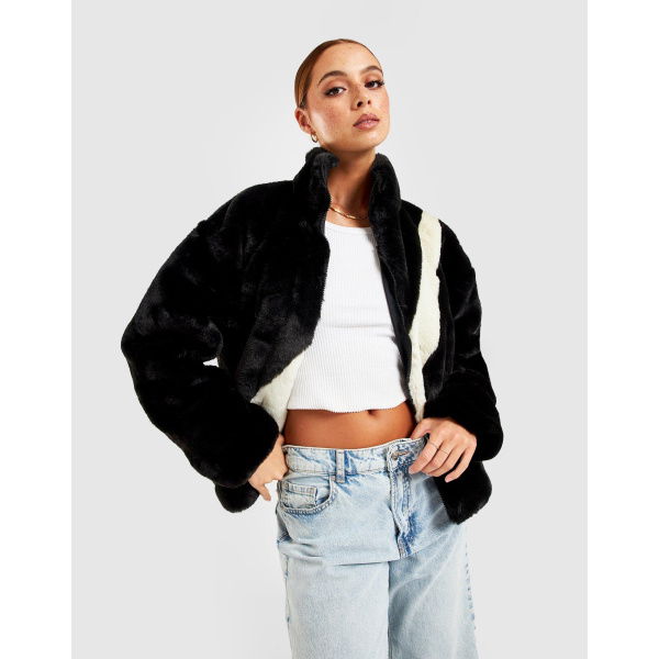 Nike Swoosh Faux Fur Jacket