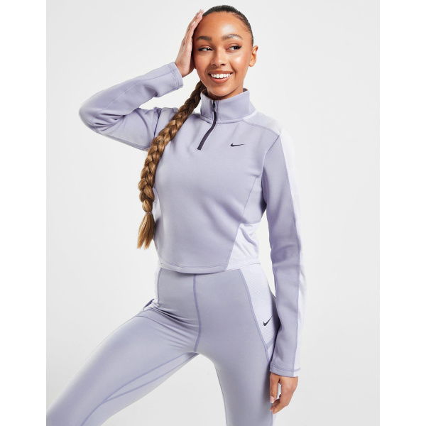 Nike Training Pro Femme 1/4 Zip Top