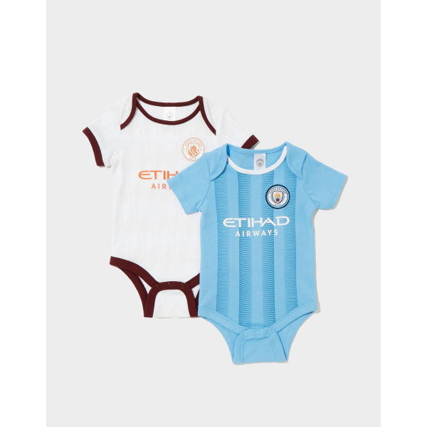 Official Team 2-Pack Manchester City FC 2023/24 Babygrow Infant.