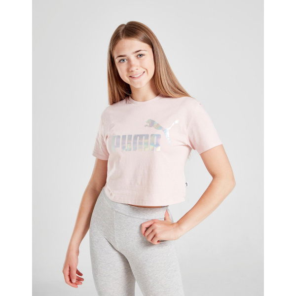 Puma Girls Core Crop Foil T-shirt Junior