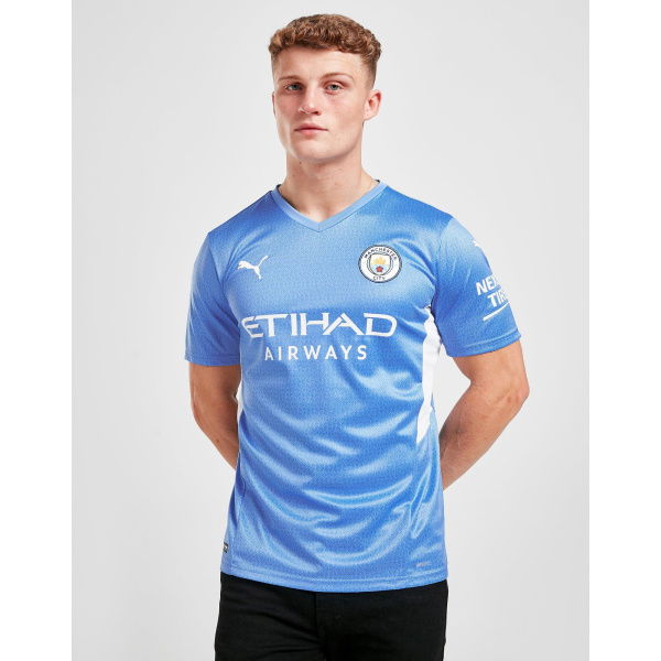 Puma Manchester City FC 2021/22 Short Sleeve Home Shirt.