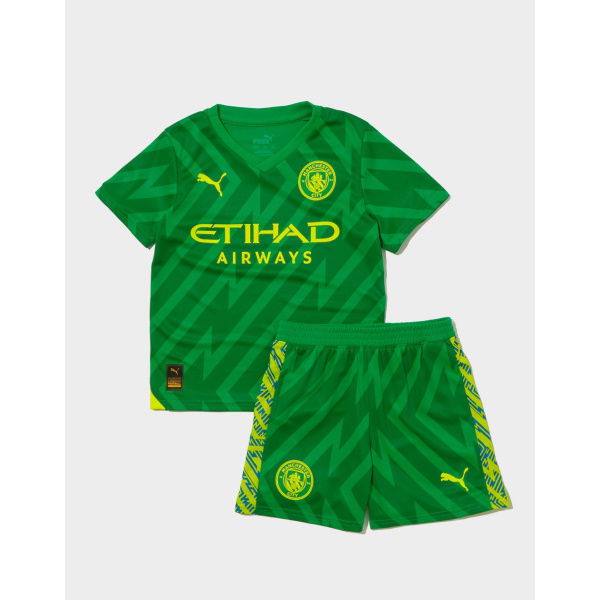 Puma Manchester City FC 2023/24 GK Home Kit Children.