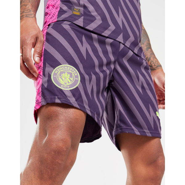 Puma Manchester City FC 2023/24 Goalkeeper Away Shorts.