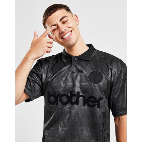 Score Draw Manchester City FC 1990 Black Out Retro Shirt