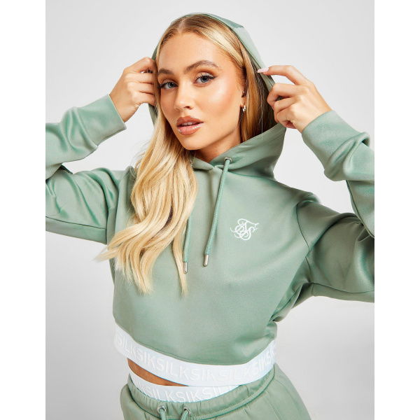 SikSilk Cargo Cropped Overhead Hoodie