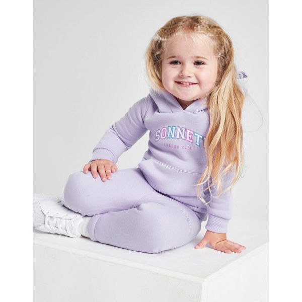 Sonneti Girls Micro Polly Hoodie Tracksuit Infant