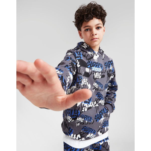 Supply & Demand Spray Script Logo Hoodie Junior