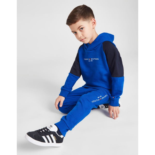 Tommy Hilfiger Colour Block Overhead Tracksuit Children