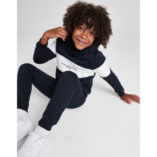 Tommy Hilfiger Colour Block Overhead Tracksuit Children